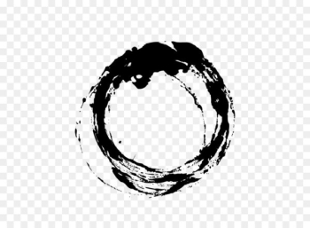 Ink brush Circle - Chinese wind black irregular circle Ink brush Circle - Chinese wind black irregular circle