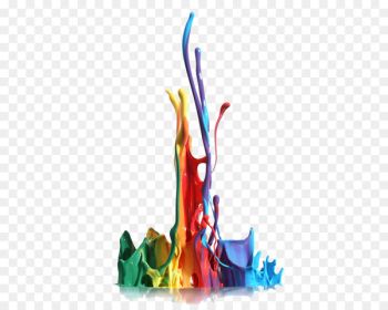 Ink Digital printing Manufacturing Digital textile printing - Splash of color drops 