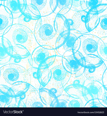 Ink hand drawn abstract seashells seamless pattern vector image Ink hand drawn abstract seashells seamless pattern vector image