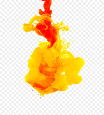 Ink Paint Stock photography - Orange ink Ink Paint Stock photography - Orange ink