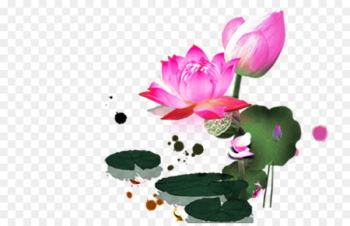 Ink wash painting Chinese painting Poster - Lotus Ink wash painting Chinese painting Poster - Lotus