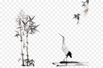 Ink wash painting Download - Chinese painting of wind and ink painting 