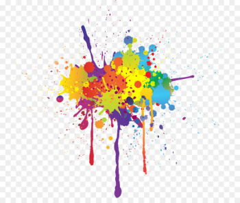 Ink Watercolor painting - color splash Ink Watercolor painting - color splash