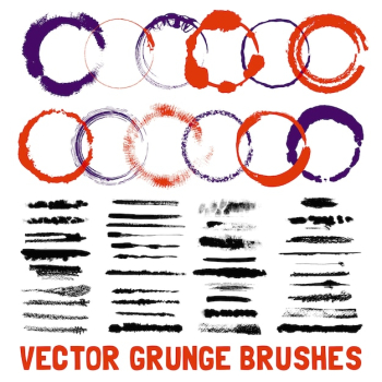 Inked Circle Brush Styles Set Inked Circle Brush Styles Set