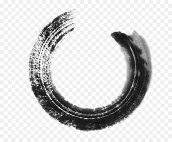 Inkstick Circle Painting - Ink brush strokes Inkstick Circle Painting - Ink brush strokes
