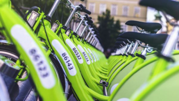 inline green bicycles inline green bicycles