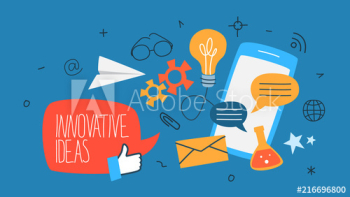 Innovative idea concept illustration Innovative idea concept illustration