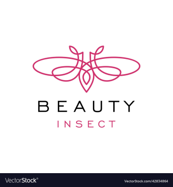 insect line art logo