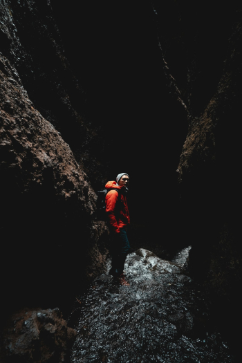 Inside a Gorge in Iceland Inside a Gorge in Iceland