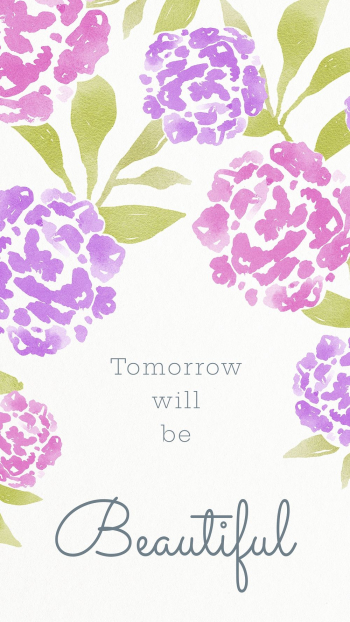 Inspirational quote iPhone wallpaper, watercolor | Free Photo - rawpixel