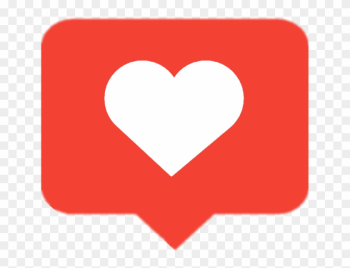 Instagram Clipart Red - Like Button Instagram Png