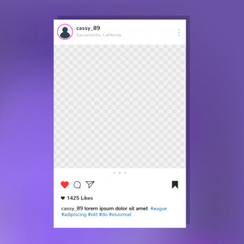 Instagram post frame template Instagram post frame template