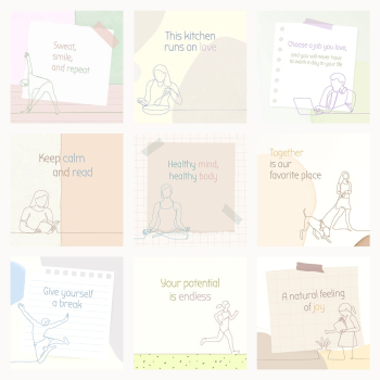 Instagram post templates, inspirational quotes, | Free Vector Template - rawpixel