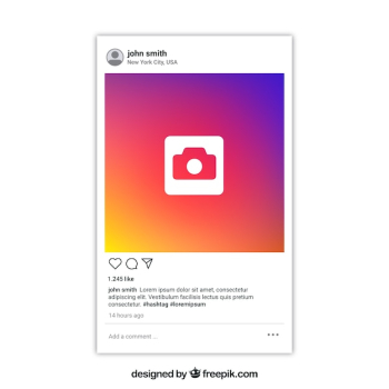 Instagram post with transparent background Instagram post with transparent background