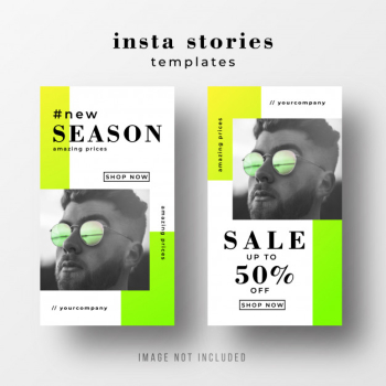 Instagram stories sale template with neon colors Instagram stories sale template with neon colors