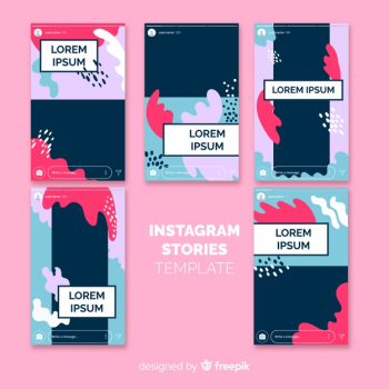 Instagram stories template