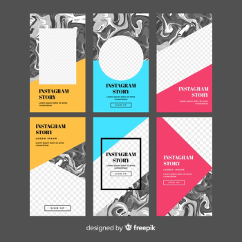 Instagram stories template