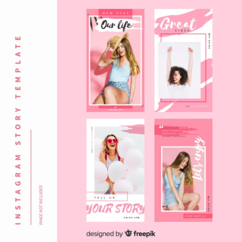 Instagram stories template