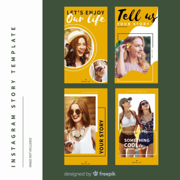 Instagram stories template