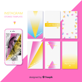 Instagram stories template set Instagram stories template set