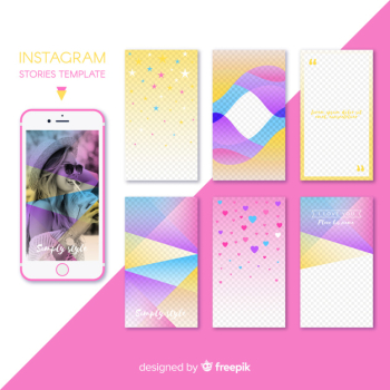 Instagram stories template set Instagram stories template set
