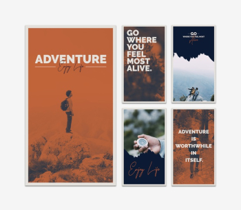 Instagram stories template with adventure concept Free Psd Instagram stories template with adventure concept Free Psd