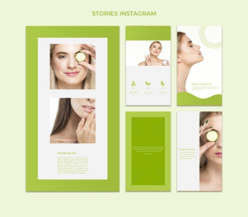 Instagram stories template with beauty concept Free Psd Instagram stories template with beauty concept Free Psd