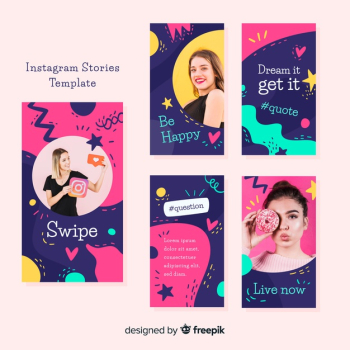 Instagram stories templates