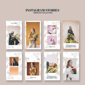 Instagram stories templates for lifestyle Free Psd