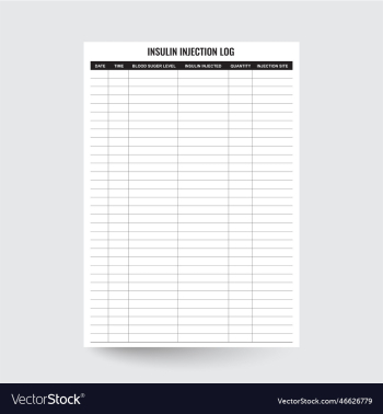 insulin injection log