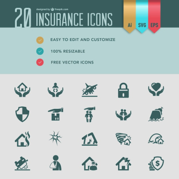 Insurance icons Insurance icons