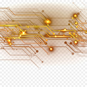Integrated circuit Electronic circuit - Gold chip lines Integrated circuit Electronic circuit - Gold chip lines