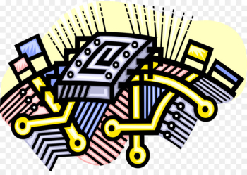 Integrated Circuits & Chips Electronic circuit Printed Circuit Boards Presentation Computer - curcuit cartoon 