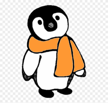 Intention - Clipart - Penguin With Scarf Clipart