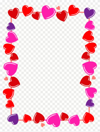 Interesting Valentines Clip Art Hdq Images Collection - Heart Border Design