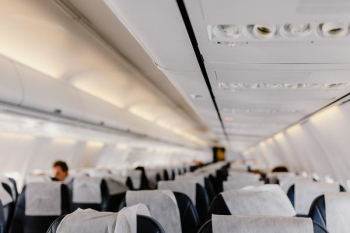 Interior of the passenger airplane Interior of the passenger airplane