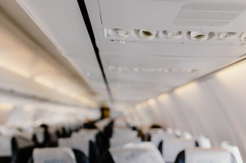 Interior of the passenger airplane Interior of the passenger airplane