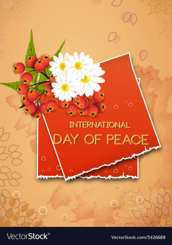 International Day of Peace vector image