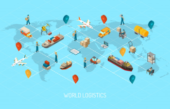 International logistic company worldwide operations