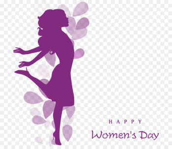 International Womens Day Happiness Quotation Woman Wish - Women's Day decorative elements 