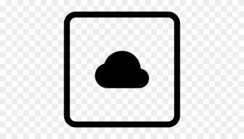 Internet Black Cloud Symbol In Square Button Vector - Internet Black Cloud Symbol In Square Button Vector