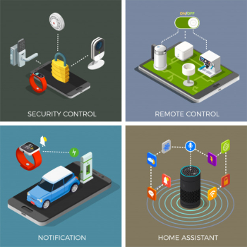 Internet of things isometric concept Free Vector Internet of things isometric concept Free Vector