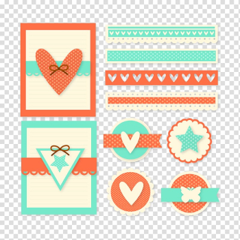 Invitation card illustration, Heart Invitation Card transparent background PNG clipart