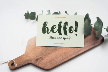 Invitation Card Mockup Invitation Card Mockup