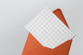 Invitation card png mockup, orange | Free PNG Mockup - rawpixel