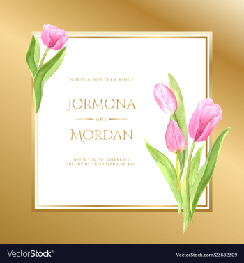 Invitation greeting card template vector image Invitation greeting card template vector image