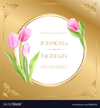 Invitation greeting card template vector image Invitation greeting card template vector image