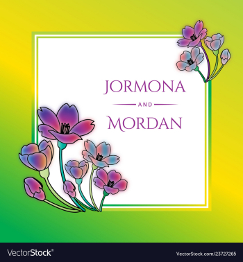 Invitation greeting card template vector image Invitation greeting card template vector image