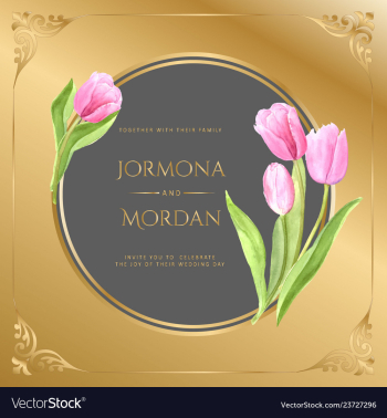 Invitation greeting card template vector image Invitation greeting card template vector image