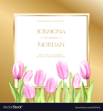 Invitation greeting card template vector image Invitation greeting card template vector image